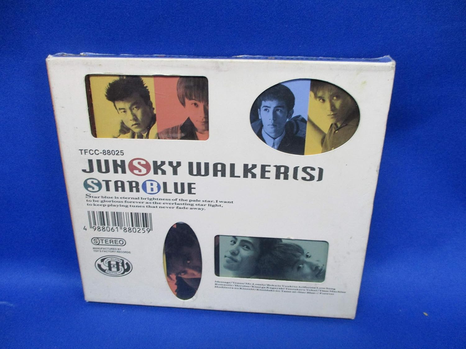 CD JUN SKY WALKER (S), KAZUYA MIYATA, - STAR BLUE TFCC88025PROMO Toy s Factory 1992 Japan Japanese Pop/Rock Used
CD JUN SKY WALKER (S), KAZUYA MIYATA, - STAR BLUE TFCC88025PROMO Toy s Factory 1992 Japan Japanese Pop/Rock Used
