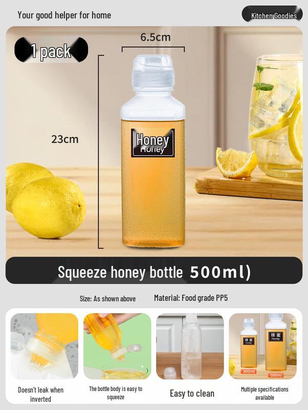 Portable Plastic Squeeze Honey Bottle
Portable Plastic Squeeze Honey Bottle