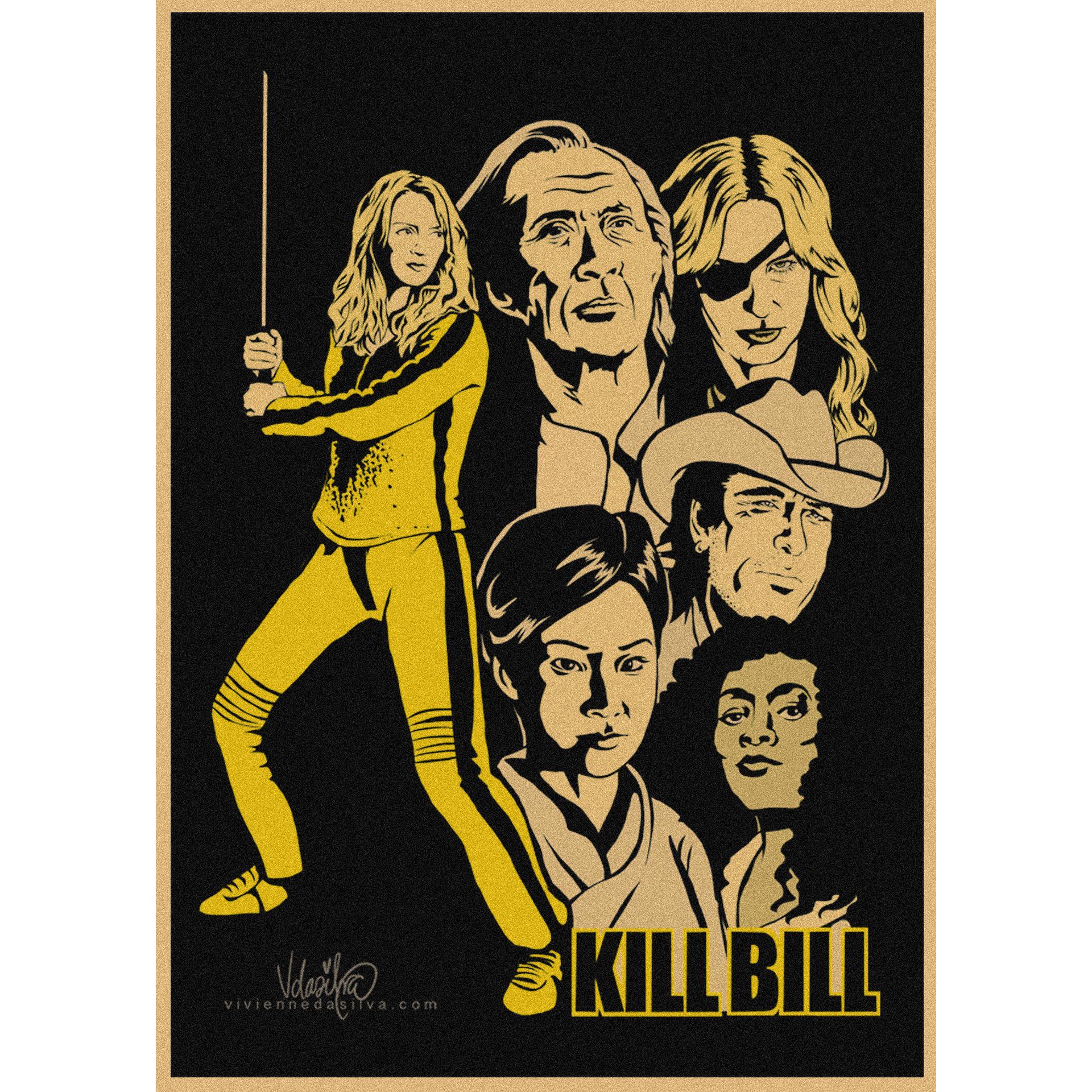 Kill Bill Quentin Tarantino Retro Poster - Bar Cafe Wall Decor 29.7X42cm (A3 size)
Kill Bill Quentin Tarantino Retro Poster - Bar Cafe Wall Decor 29.7X42cm (A3 size)