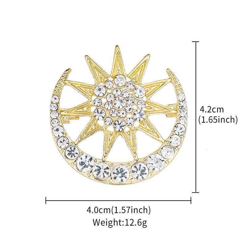 Muslim Star Moon Brooch Universal Alloy Brooch Fashion And All-match Clothes Backpack Scarf Accessories Brooches 1PC
Muslim Star Moon Brooch Universal Alloy Brooch Fashion And All-match Clothes Backpack Scarf Accessories Brooches 1PC