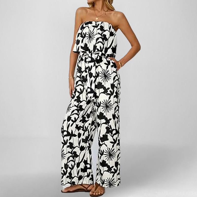2025 summer new women s clothing temperament elegant fashion printed wide-leg sleeveless jumpsuit S чёрный
2025 summer new women s clothing temperament elegant fashion printed wide-leg sleeveless jumpsuit S чёрный