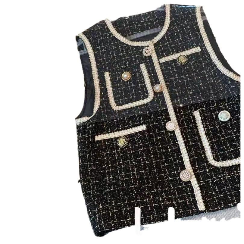 Весна и осень Новые модели носят твид на открытом воздухе с жилетом для женщин в иностранном стиле, омолаживающий короткий жилет L
Весна и осень Новые модели носят твид на открытом воздухе с жилетом для женщин в иностранном стиле, омолаживающий короткий жилет L