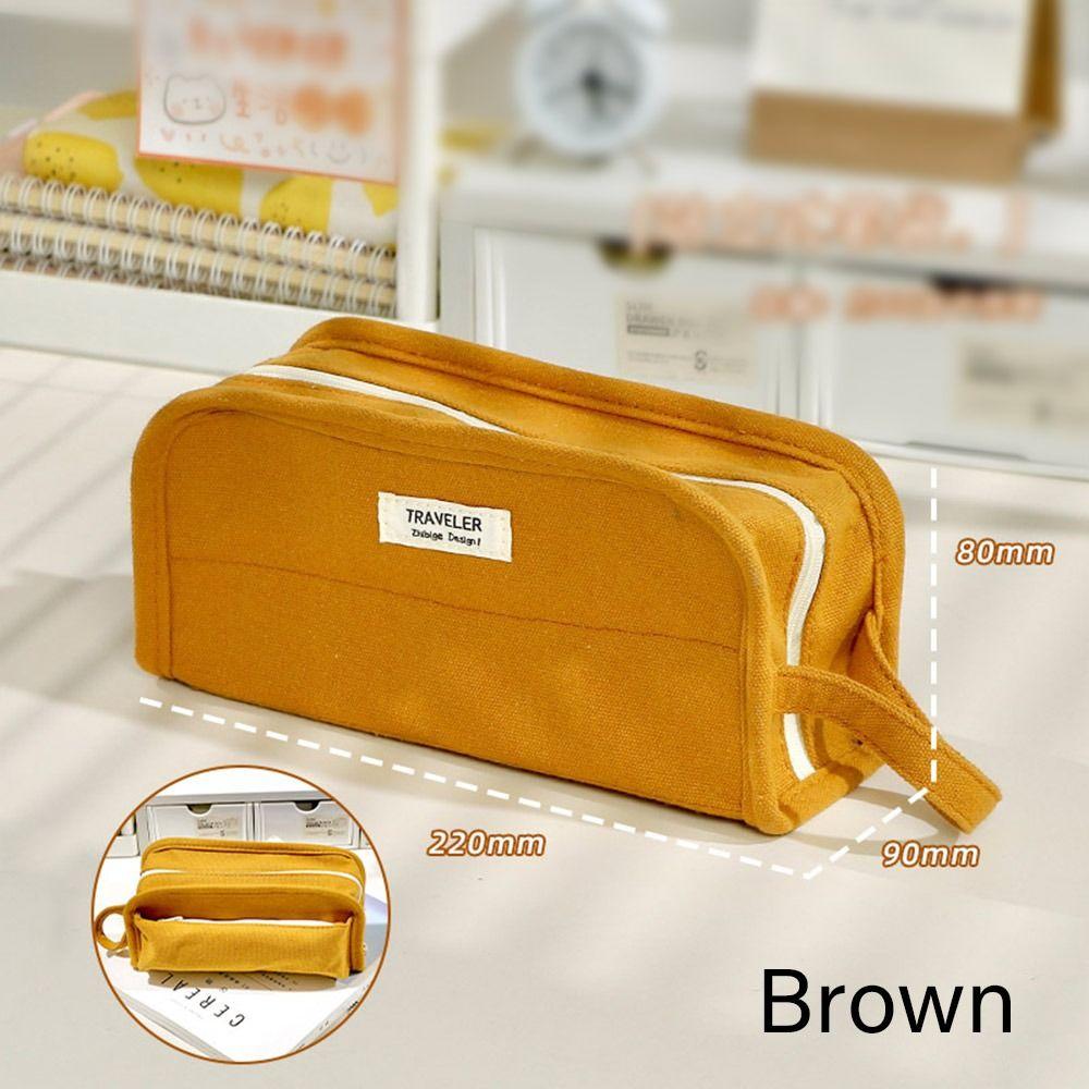 Canvas Pen Bag Large Capacity Stationery Storage Pouch High Quality Pencil Box School Office коричневий
Canvas Pen Bag Large Capacity Stationery Storage Pouch High Quality Pencil Box School Office коричневий