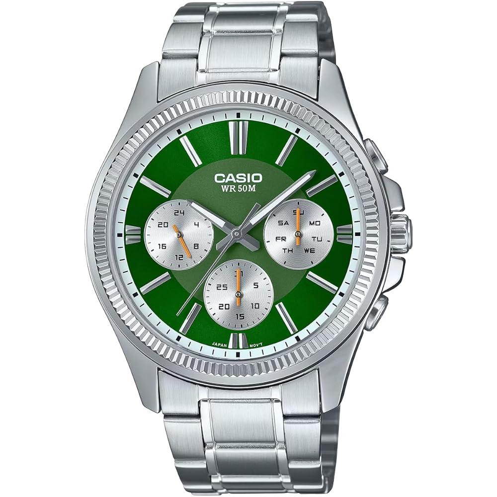 Casio Standard Quartz Men s Watch MTP-1375D-3AV 24-Hour Display Green Overseas Model
Casio Standard Quartz Men s Watch MTP-1375D-3AV 24-Hour Display Green Overseas Model