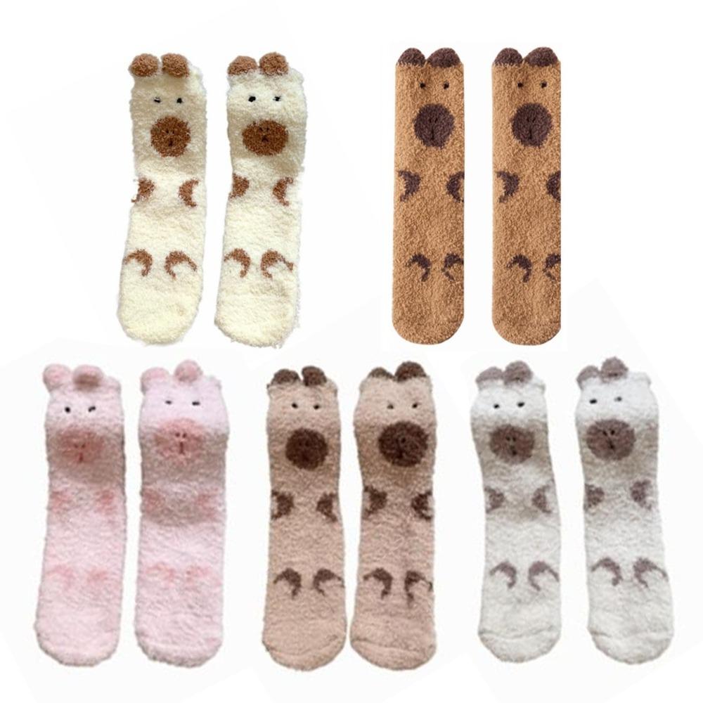 5Pairs Warm Coral Fleece Socks Thicken Sleeping Socks Women Sweet Capybara Fleece Socks Girls 5Pairs
5Pairs Warm Coral Fleece Socks Thicken Sleeping Socks Women Sweet Capybara Fleece Socks Girls 5Pairs