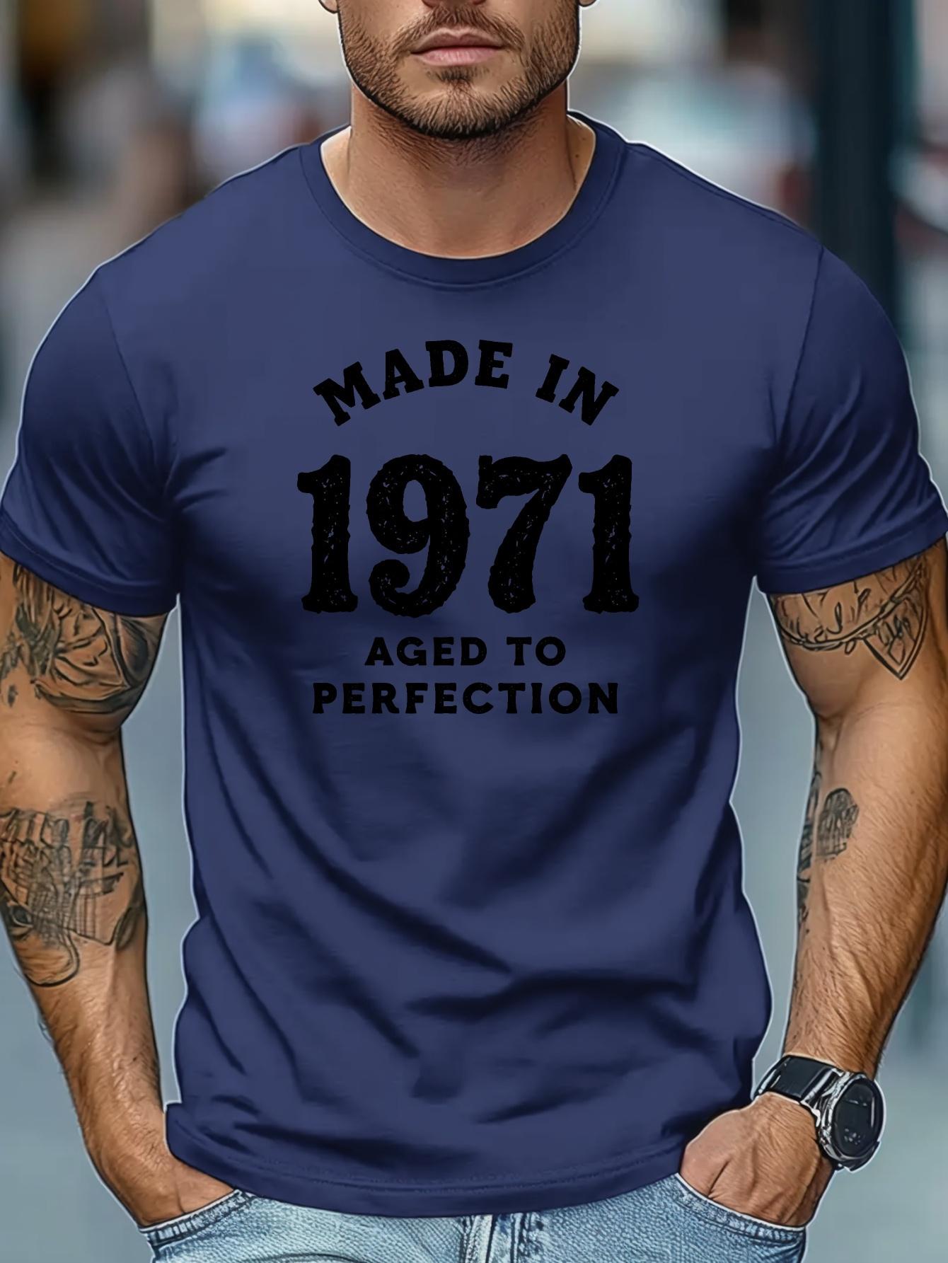 6201028 Vintage 1971 Graphic Cotton Blend T-shirt - Micro-Stretch Knit XXXL
6201028 Vintage 1971 Graphic Cotton Blend T-shirt - Micro-Stretch Knit XXXL