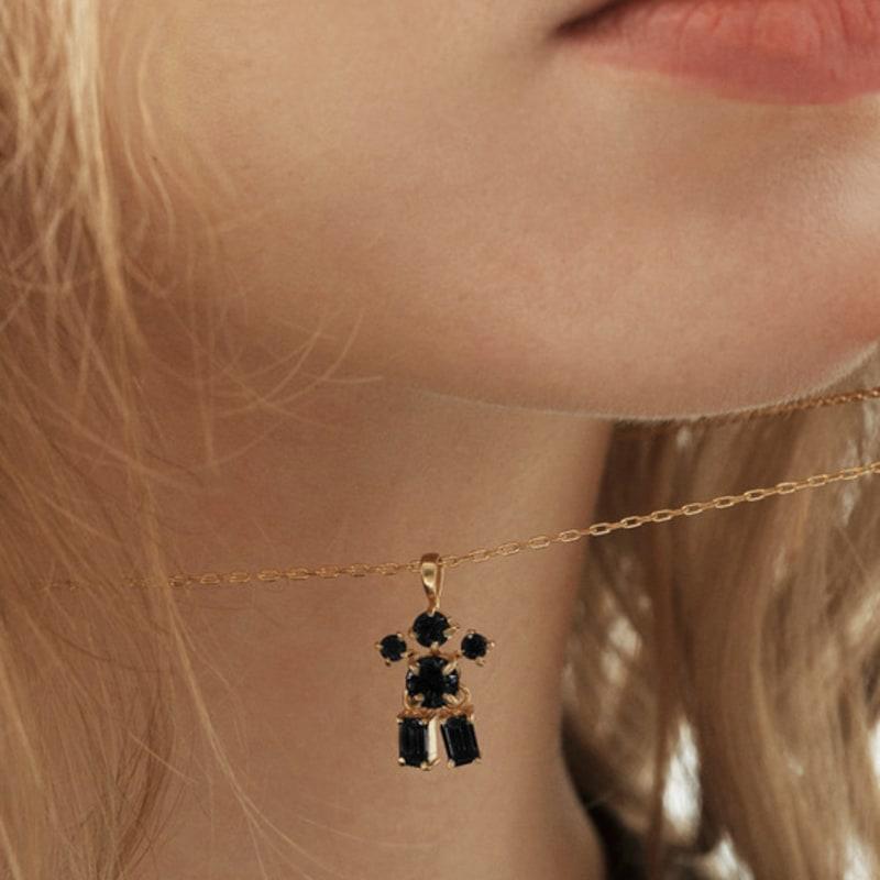 MOI studio Gold Crystal Gingerman Necklace BLACK_ONE
MOI studio Gold Crystal Gingerman Necklace BLACK_ONE
