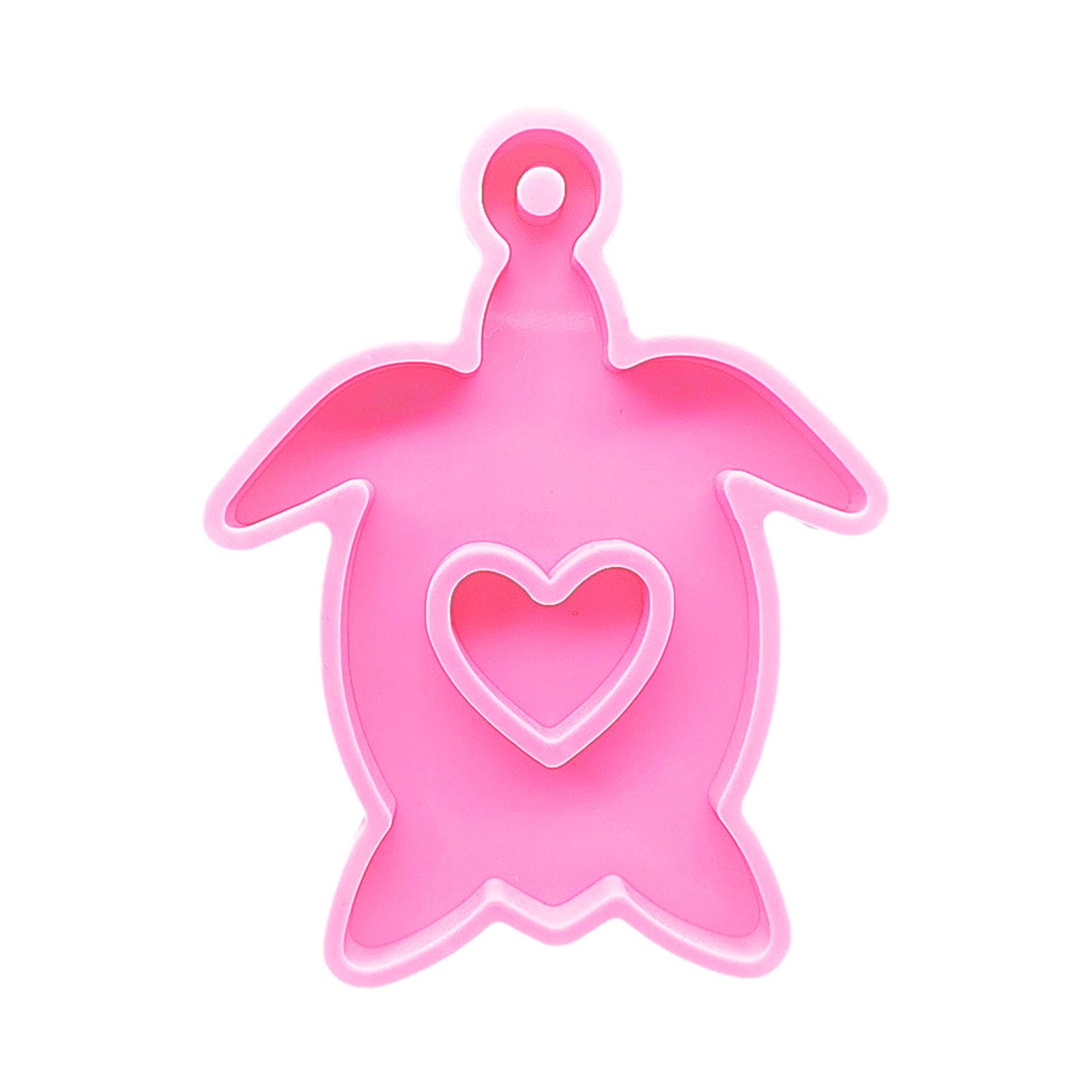 Силиконовая форма для брелока в виде краба, собаки и черепахи с отверстием, брелок, подвеска, форма ручной работы, подарок на день святого валентина, ювелирные изделия