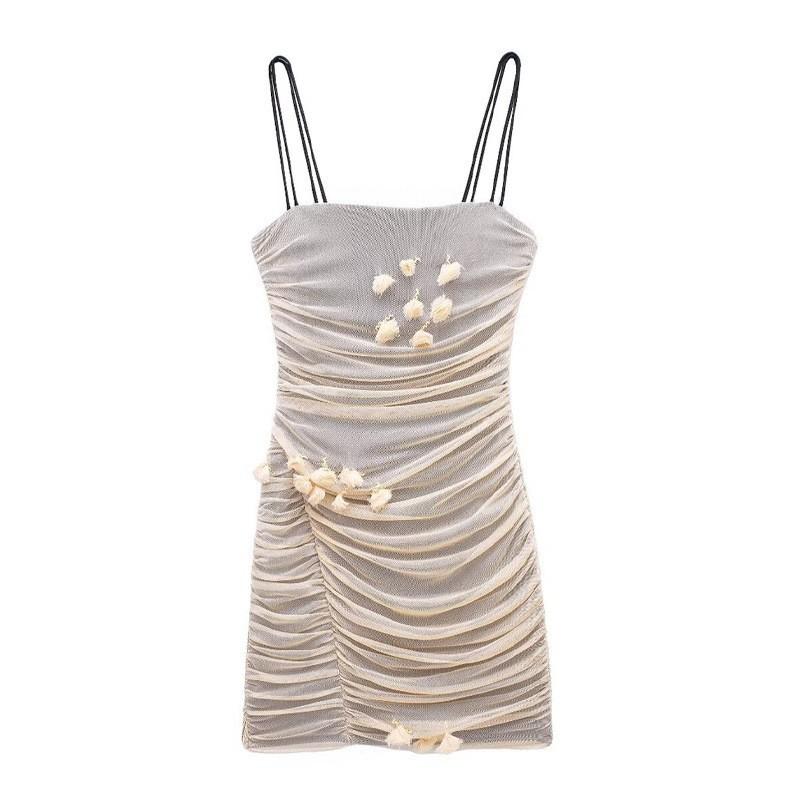 European American Women s Clothing Sexy Slim Figure Pleated Flower Silk Mesh Short Dress XS
European American Women s Clothing Sexy Slim Figure Pleated Flower Silk Mesh Short Dress XS