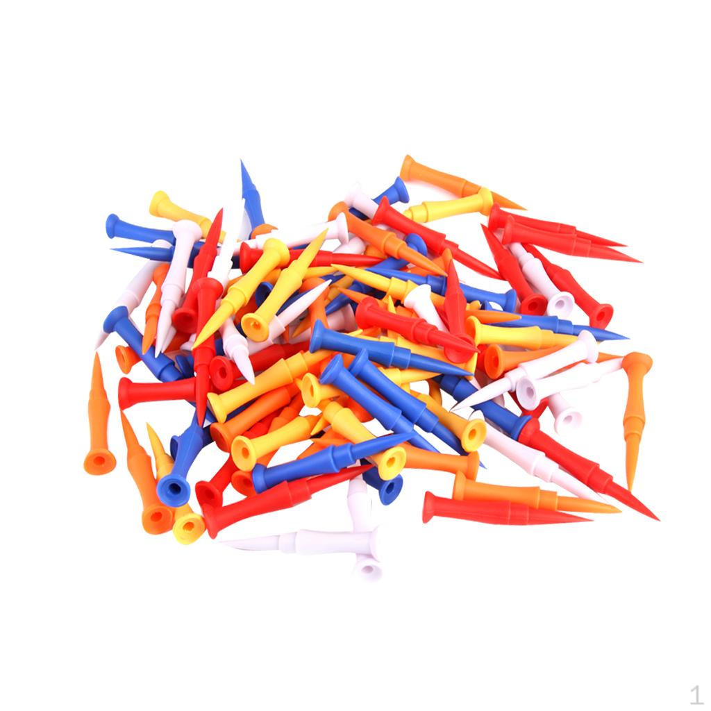 100pcs Mixed Colors Plastic golf professional tees 75mm Golfer Training Accessories
100pcs Mixed Colors Plastic golf professional tees 75mm Golfer Training Accessories