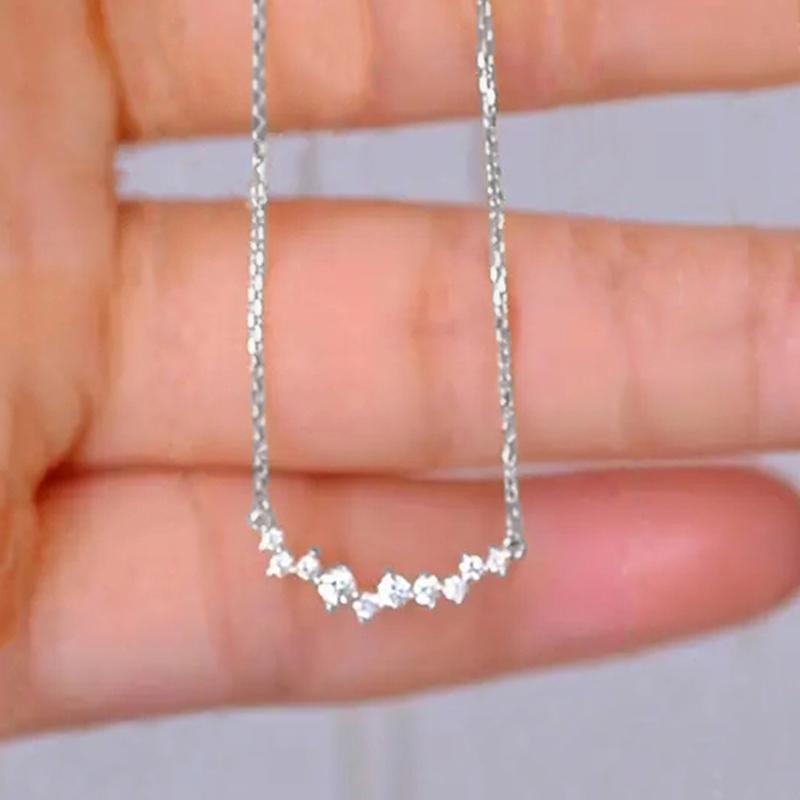 Huitan Exquisite CZ Pendant Necklace for Women Silver Color/Gold Color Temperament Female Choker Necklace Gift Fashion 45cm
Huitan Exquisite CZ Pendant Necklace for Women Silver Color/Gold Color Temperament Female Choker Necklace Gift Fashion 45cm