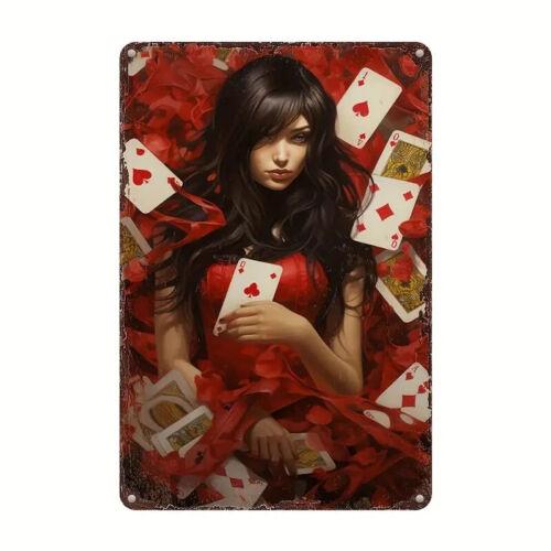 VintageInspired Aluminum Metal Wall Art Classic Red CasinoThemed Playing CardAluminum 20x30cm(7.8x11.8inch)
VintageInspired Aluminum Metal Wall Art Classic Red CasinoThemed Playing CardAluminum 20x30cm(7.8x11.8inch)