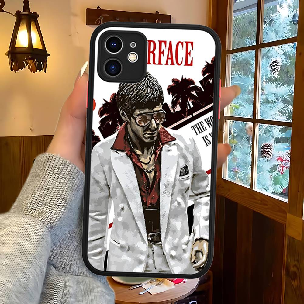 Classic Tonny Montanas Scarface Matte Clear TPU Phone Cases For IPhone 16 15 14 13 12 11 Pro Max X XS Max Cover iphone 16pro max
Classic Tonny Montanas Scarface Matte Clear TPU Phone Cases For IPhone 16 15 14 13 12 11 Pro Max X XS Max Cover iphone 16pro max