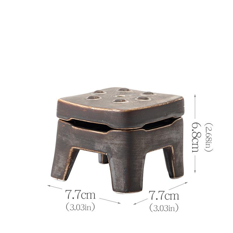 Bluestone/Retro Square Incense Burner Ceramic Sandalwood Indoor Decoration Zen Ornament Religious Supplies Creativity Censer
Bluestone/Retro Square Incense Burner Ceramic Sandalwood Indoor Decoration Zen Ornament Religious Supplies Creativity Censer