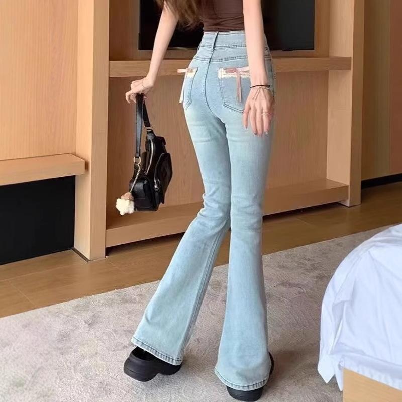 Women s High Waist Pink Bow Flared Jeans – Autumn National Style, Floor-Length, Elastic Fit, Small Sizes 2XL
Women s High Waist Pink Bow Flared Jeans – Autumn National Style, Floor-Length, Elastic Fit, Small Sizes 2XL