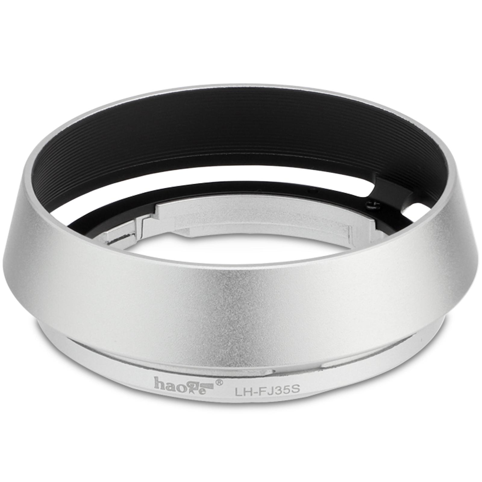 Haoge LH-FJ35 Round Lens Hood for Fujifilm Fuji XF 35mm F2,XF 23mm f2 R WR,XC 35mm F2 Lens Black LH-XF35-2 срібний
Haoge LH-FJ35 Round Lens Hood for Fujifilm Fuji XF 35mm F2,XF 23mm f2 R WR,XC 35mm F2 Lens Black LH-XF35-2 срібний