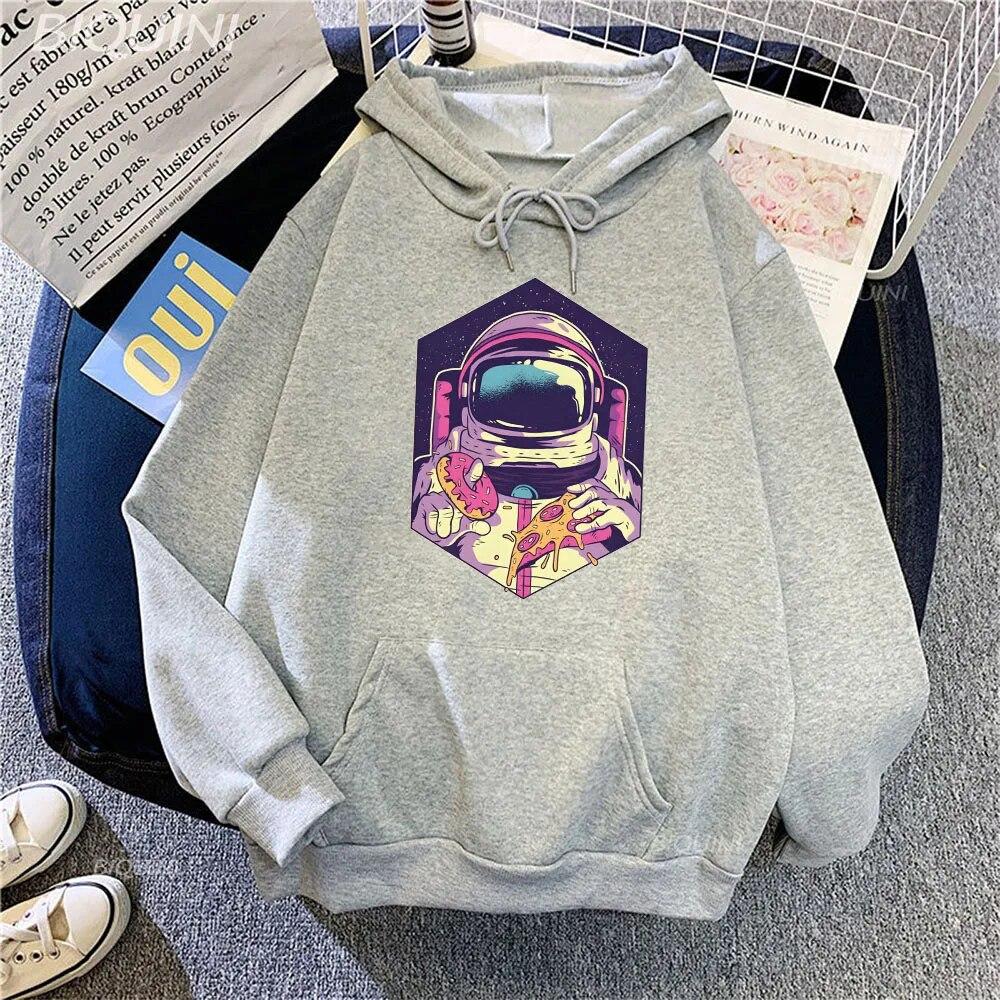 Cartoon Astronaut Eating Pizza Hoodie On The Moon Unisex Hoody Hip Hop Loose Hoodies Funny kawaii printing Oversize Hoodies Casual
Cartoon Astronaut Eating Pizza Hoodie On The Moon Unisex Hoody Hip Hop Loose Hoodies Funny kawaii printing Oversize Hoodies Casual