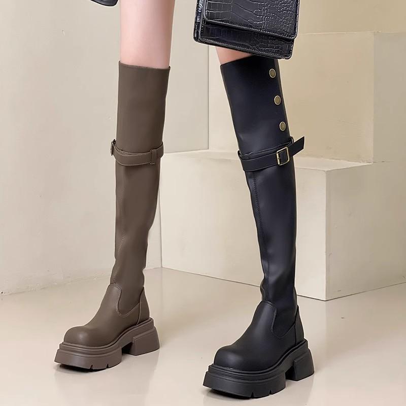 American retro long knight boots for women in the autumn and winter of 2024, new small height-increasing thick-soled long boots, thin boots. 35
American retro long knight boots for women in the autumn and winter of 2024, new small height-increasing thick-soled long boots, thin boots. 35