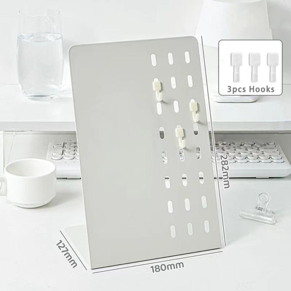 Metal Desktop Message Board with Pegboard Vertical Magnetic Display Board DIY Design Badge Notes Storage Desktop Storage Rack білий
Metal Desktop Message Board with Pegboard Vertical Magnetic Display Board DIY Design Badge Notes Storage Desktop Storage Rack білий