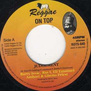 7inch Record BARRY ISSAC RASI ELI EMMANUEL A Judgement ROTS045 Reggae On Top 2003 UK Reggae Ska Dub Used
7inch Record BARRY ISSAC RASI ELI EMMANUEL A Judgement ROTS045 Reggae On Top 2003 UK Reggae Ska Dub Used