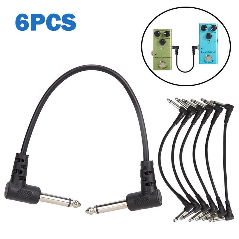 6Pcs Guitar Effect Pedal Cable 6.35Mm Angle Plug No Noise Shielded Cable For Guitar Effect Pedals Musical Instrument Accessories
6Pcs Guitar Effect Pedal Cable 6.35Mm Angle Plug No Noise Shielded Cable For Guitar Effect Pedals Musical Instrument Accessories
