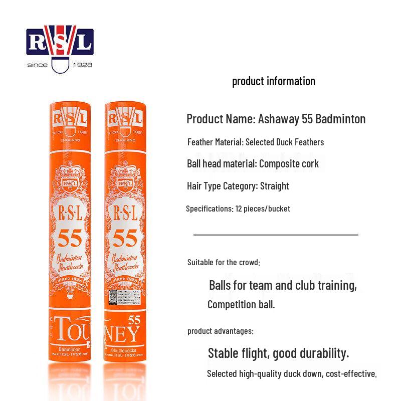 3014 ASHLINE No.66 Badminton 12-Pack for Training & Matches - Stable Flight, Accurate Landing
3014 ASHLINE No.66 Badminton 12-Pack for Training & Matches - Stable Flight, Accurate Landing