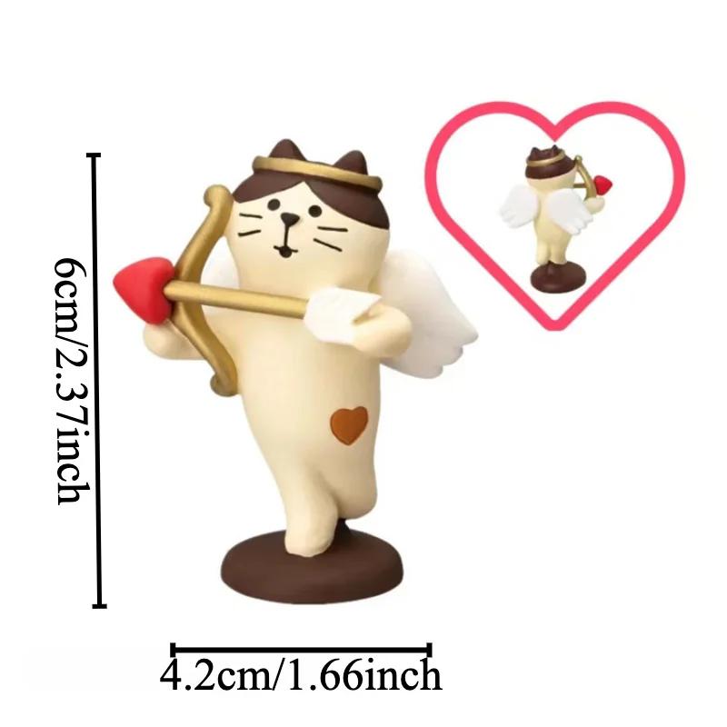 Cartoon Chocolate Bakery Series Resin Miniatures Home Accessories Kawaii Cupid Cat Figurines Japan Style for Valentine Gifts
Cartoon Chocolate Bakery Series Resin Miniatures Home Accessories Kawaii Cupid Cat Figurines Japan Style for Valentine Gifts