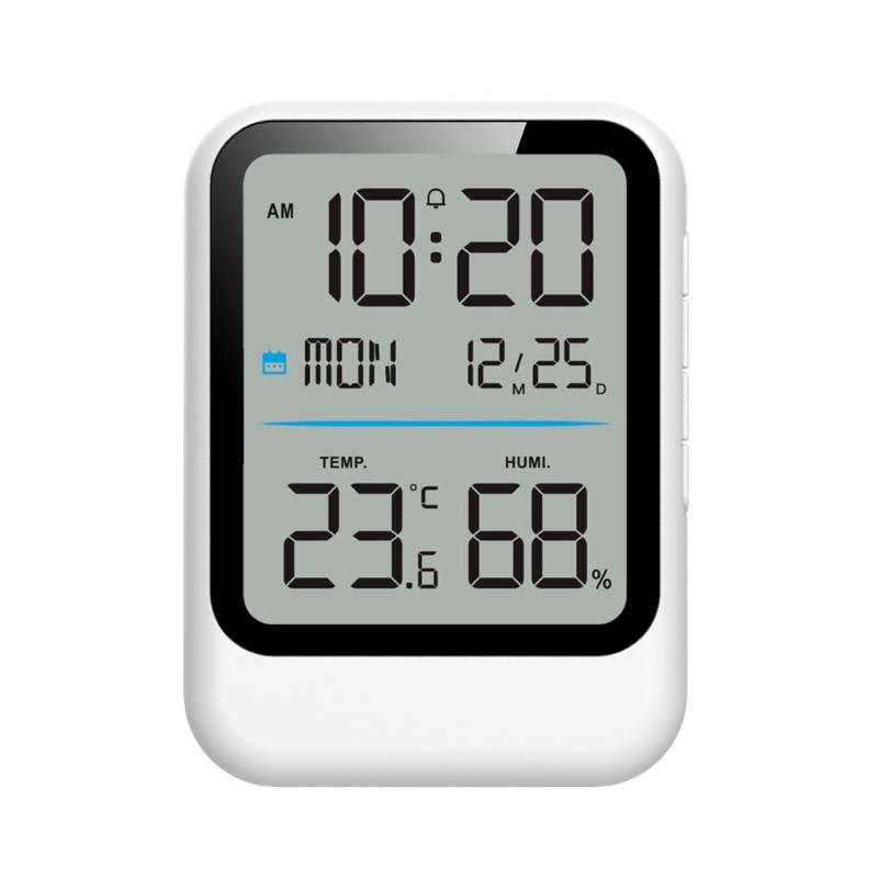Temperature Humidity Meter Clock With 12/24H Time Format And Celsius For Home Office білий
Temperature Humidity Meter Clock With 12/24H Time Format And Celsius For Home Office білий