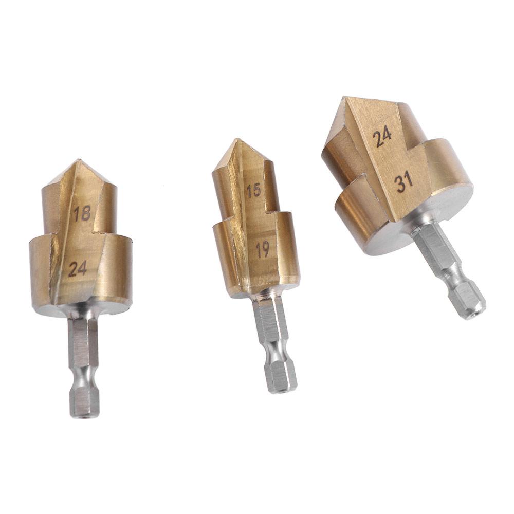 Punching Water Pipe Fitting Reamer PPR Pipe Reaming Drill Bits Plumbing Pipe Reamer Holes Shaping 18-24mm (DN20)
Punching Water Pipe Fitting Reamer PPR Pipe Reaming Drill Bits Plumbing Pipe Reamer Holes Shaping 18-24mm (DN20)