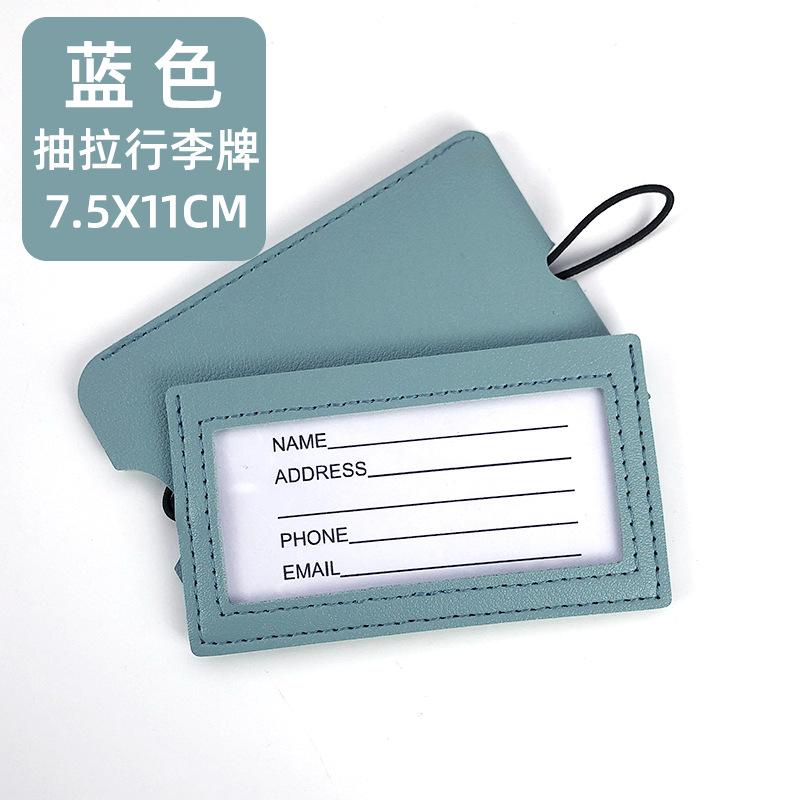 Многоцветная скрытая выдвижная багажная бирка из ПУ кожи может быть закреплена шнурком, портативная с бумажной карточкой для багажа светло-синий
Многоцветная скрытая выдвижная багажная бирка из ПУ кожи может быть закреплена шнурком, портативная с бумажной карточкой для багажа светло-синий