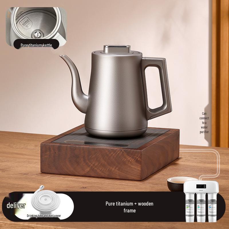 Pure Titanium Automatic Bottom-Fill Electric Tea Brewing Kettle
Pure Titanium Automatic Bottom-Fill Electric Tea Brewing Kettle