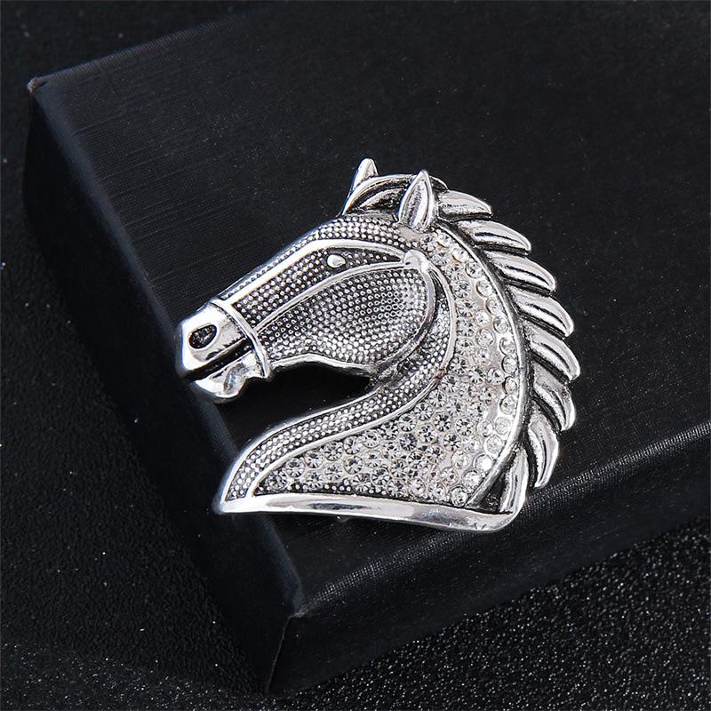 Men s Zodiac Horse Brooch with Success Chain
Men s Zodiac Horse Brooch with Success Chain