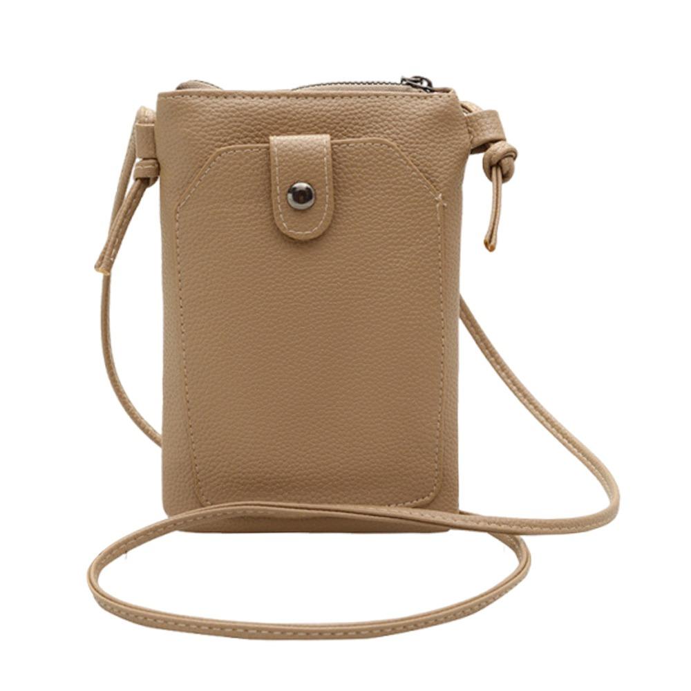 Solid Color Phone Bag Simple Style Double-Layer Mini Phone Wallet PU Leather Buckle Closure Portable Bag Casual Outing хаки
Solid Color Phone Bag Simple Style Double-Layer Mini Phone Wallet PU Leather Buckle Closure Portable Bag Casual Outing хаки