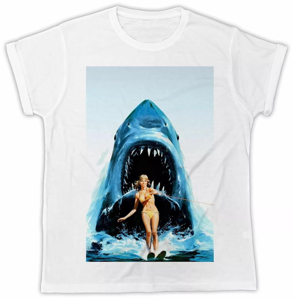 SHARK SURF GIRL JAWS T-Shirt Retro Cool Gift Tee Horror Movie 80s UK Unisex T-Shirt M
SHARK SURF GIRL JAWS T-Shirt Retro Cool Gift Tee Horror Movie 80s UK Unisex T-Shirt M