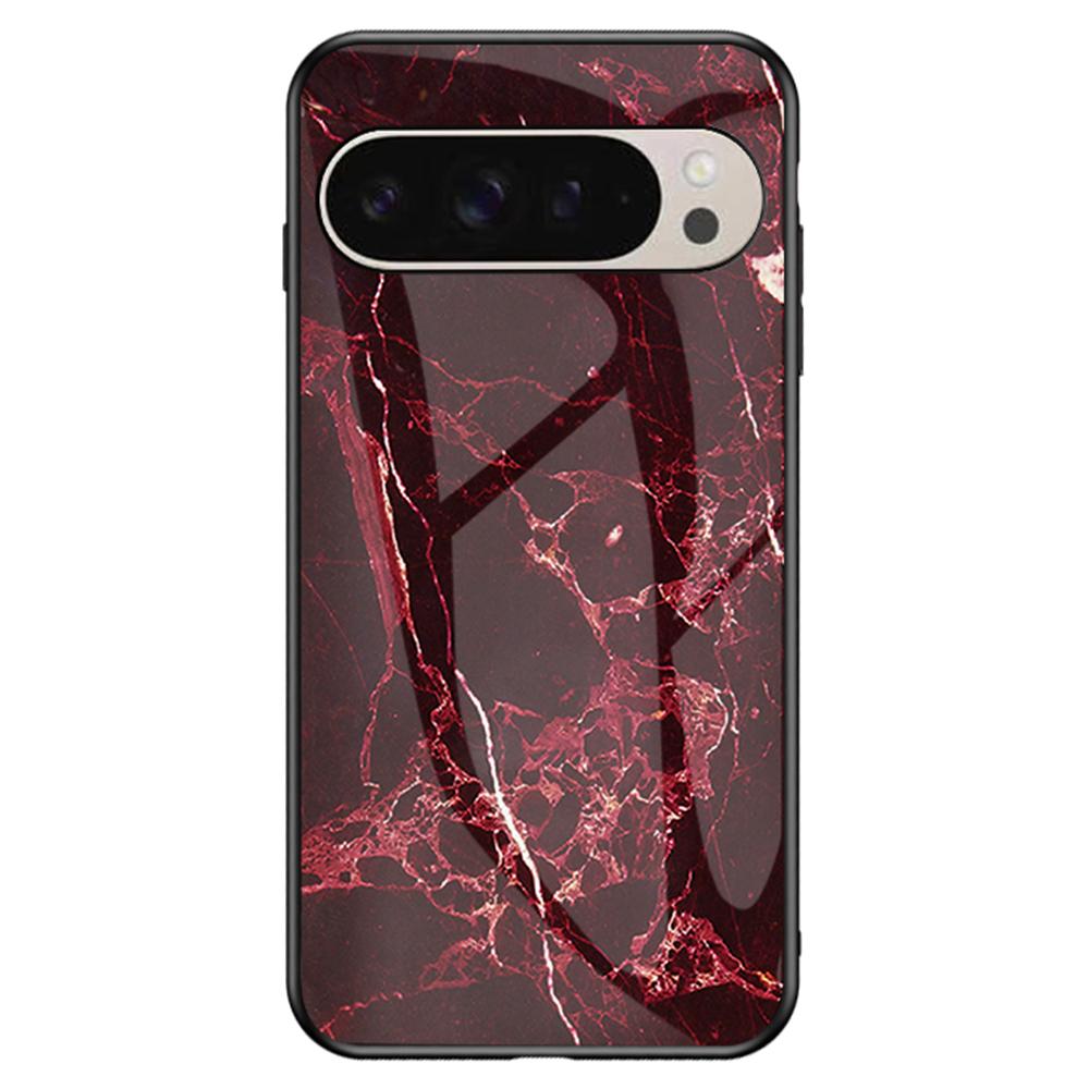 For Google Pixel 9 Pro/9 Case Marble Pattern Tempered Glass+PC+TPU Protective Phone Cover Blood Red Marble
For Google Pixel 9 Pro/9 Case Marble Pattern Tempered Glass+PC+TPU Protective Phone Cover Blood Red Marble