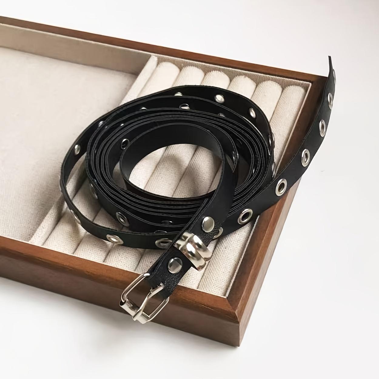 1PC Slender Belt Women s Versatile Rivet Belt Women s чорний
1PC Slender Belt Women s Versatile Rivet Belt Women s чорний