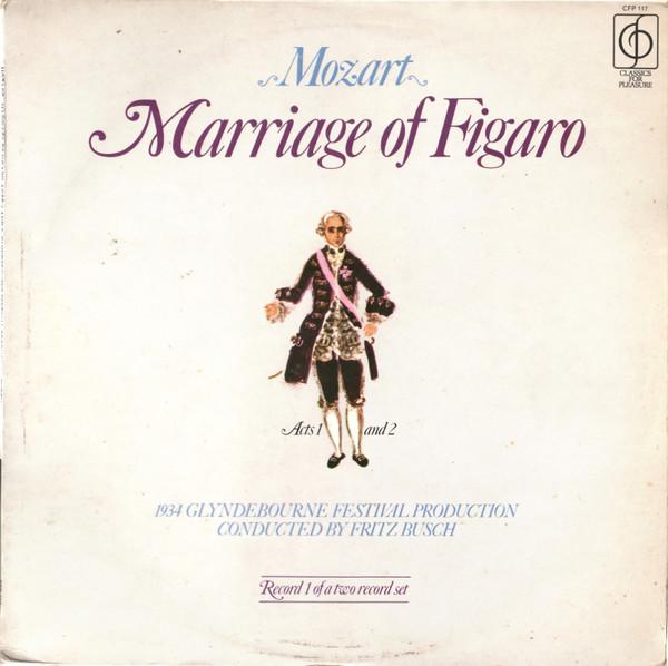 LP Record WOLFGANG AMADEUS MOZART - GLYNDEBOU - Marriage Of Figaro CFP1178 Classics For Pl UK Classical Used
LP Record WOLFGANG AMADEUS MOZART - GLYNDEBOU - Marriage Of Figaro CFP1178 Classics For Pl UK Classical Used