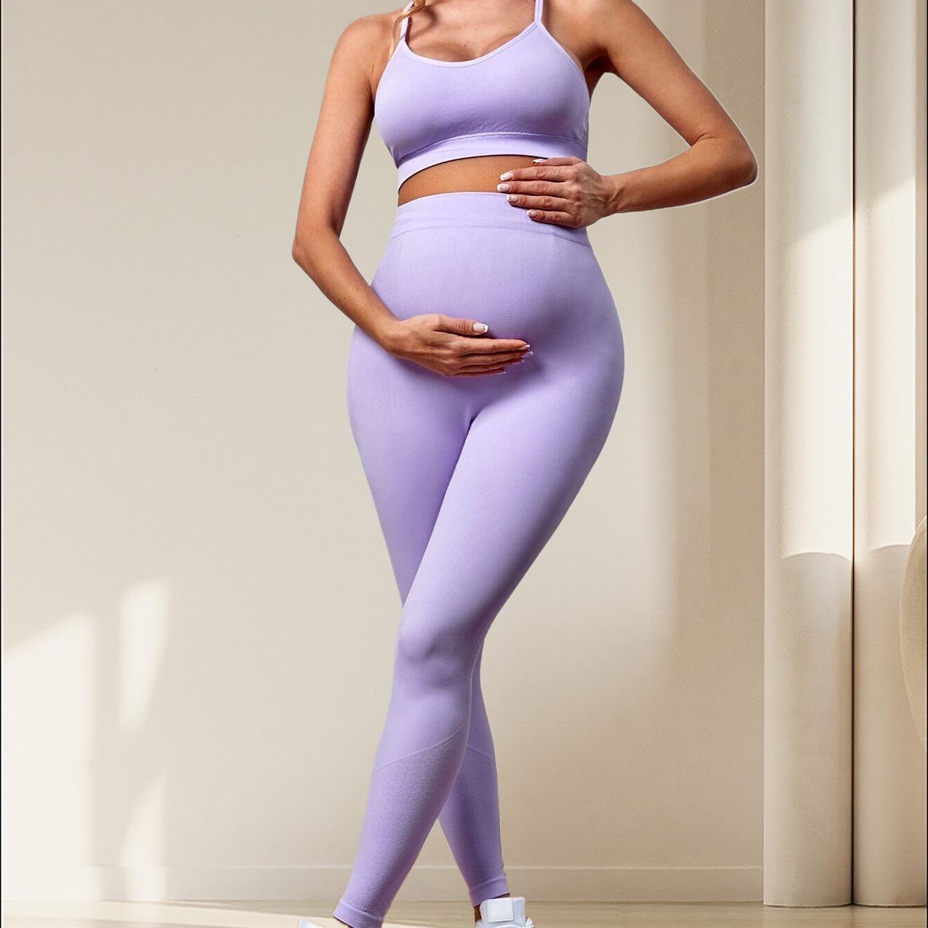 High-End Summer Maternity Yoga Suit: Abdominal Support Pants & Women s Yoga Set Large світло-фіолетового кольору
High-End Summer Maternity Yoga Suit: Abdominal Support Pants & Women s Yoga Set Large світло-фіолетового кольору