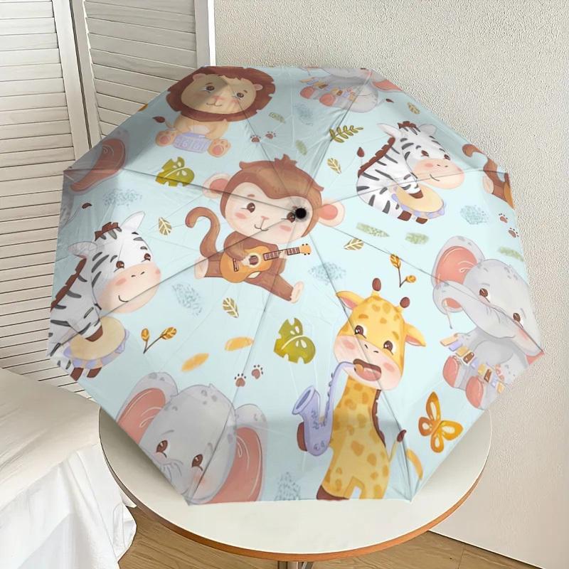 1pc Safari Animals Playing Instruments Umbrella with Plastic Handle,Suitable for All Seasons Home Travel Outdoor UmbrellaDD059
1pc Safari Animals Playing Instruments Umbrella with Plastic Handle,Suitable for All Seasons Home Travel Outdoor UmbrellaDD059