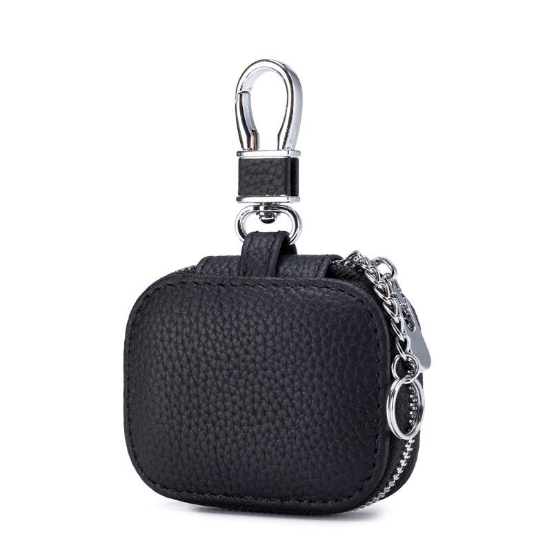 New leather compact key bag, first layer cowhide waist hanging universal key bag, Apple Bluetooth headset case. чёрный
New leather compact key bag, first layer cowhide waist hanging universal key bag, Apple Bluetooth headset case. чёрный