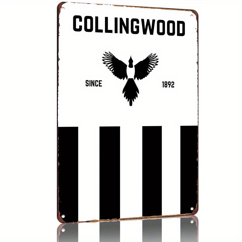 Collingwood Since 1892 Metal Tin Sign Vintage Bird Emblem Wall Art Black and White Decor for University Bar Cafe Garage 20x30cm(7.8x11.8inch)
Collingwood Since 1892 Metal Tin Sign Vintage Bird Emblem Wall Art Black and White Decor for University Bar Cafe Garage 20x30cm(7.8x11.8inch)