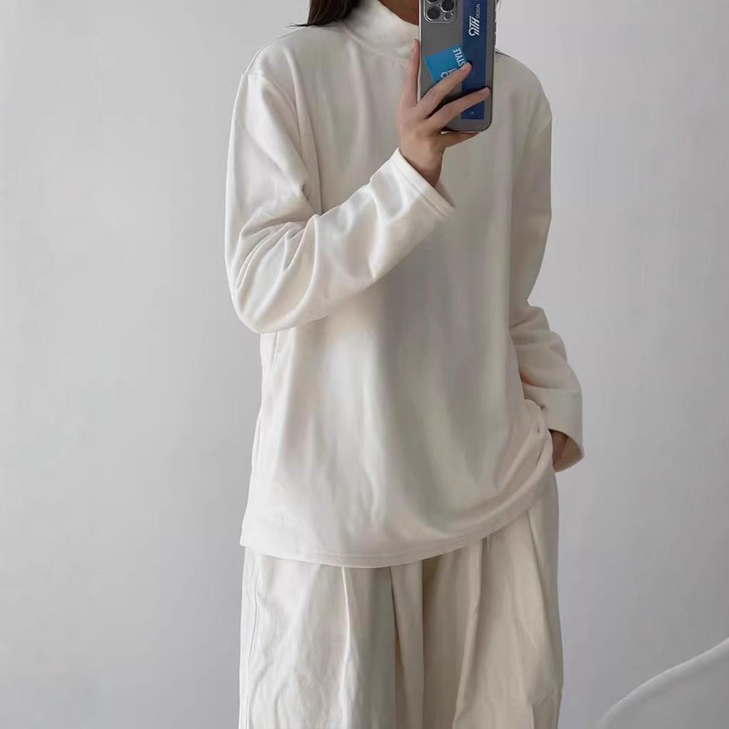 Double-sided German Velvet Fur Base Shirt for Women Thickened Velvet T-shirt Half-high Collar and Loose Long-sleeved Spring and Autumn Winter Top XXL
Double-sided German Velvet Fur Base Shirt for Women Thickened Velvet T-shirt Half-high Collar and Loose Long-sleeved Spring and Autumn Winter Top XXL