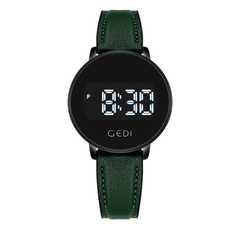 Digital Sports Wristwatch For Women With Leather Strap And Circular Dial
Digital Sports Wristwatch For Women With Leather Strap And Circular Dial