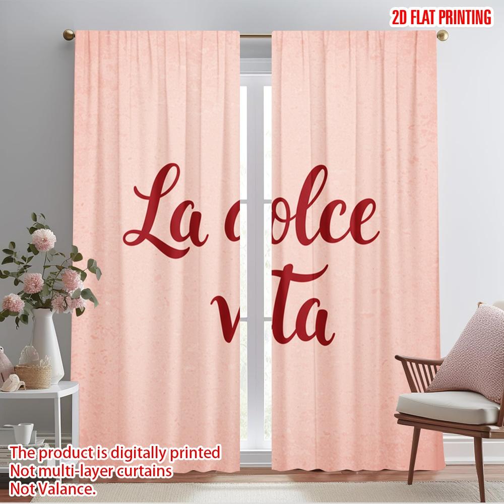 2pcs 2D flat printing Party Curtains La Dolce Vita Fabric Without Electricity Holiday Decorations Perfect for Bedroom Office 52.50×116.00 CM 2pcs
2pcs 2D flat printing Party Curtains La Dolce Vita Fabric Without Electricity Holiday Decorations Perfect for Bedroom Office 52.50×116.00 CM 2pcs