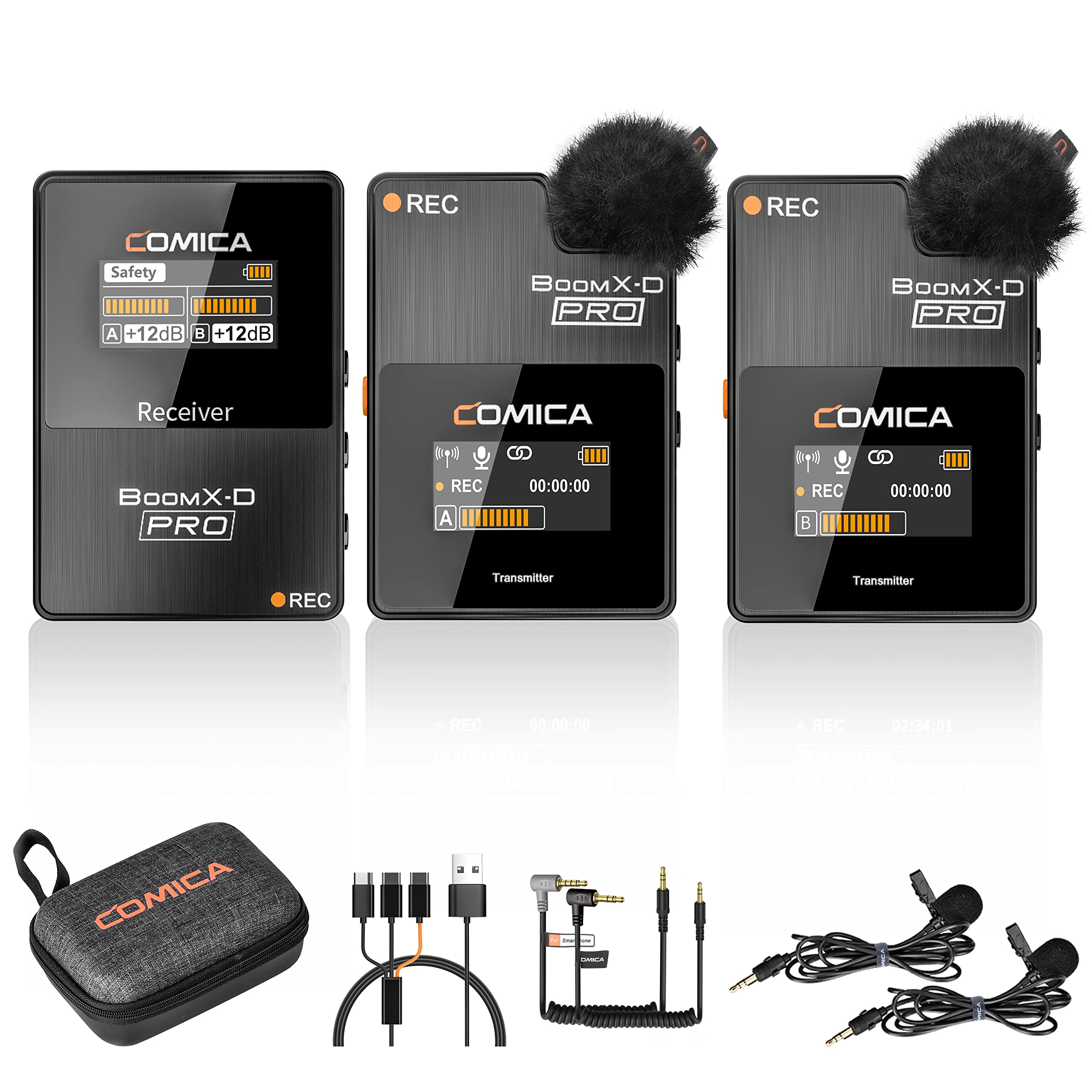 Бездротова мікрофонна система COMICA Pin Microphone Wireless PRO Onboard 200M Transmission Noise Clip Мікрофон Всеспрямована відеозйомка онлайн
Бездротова мікрофонна система COMICA Pin Microphone Wireless PRO Onboard 200M Transmission Noise Clip Мікрофон Всеспрямована відеозйомка онлайн