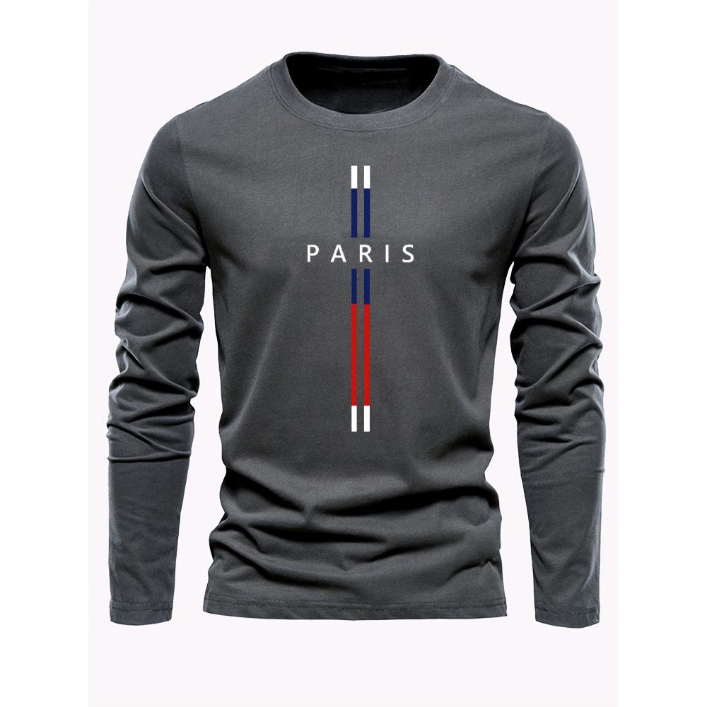 Men s Comfortable Sports and Leisure Paris Letter Pattern Printed Round Neck Long Sleeved T-shirt Top XL
Men s Comfortable Sports and Leisure Paris Letter Pattern Printed Round Neck Long Sleeved T-shirt Top XL