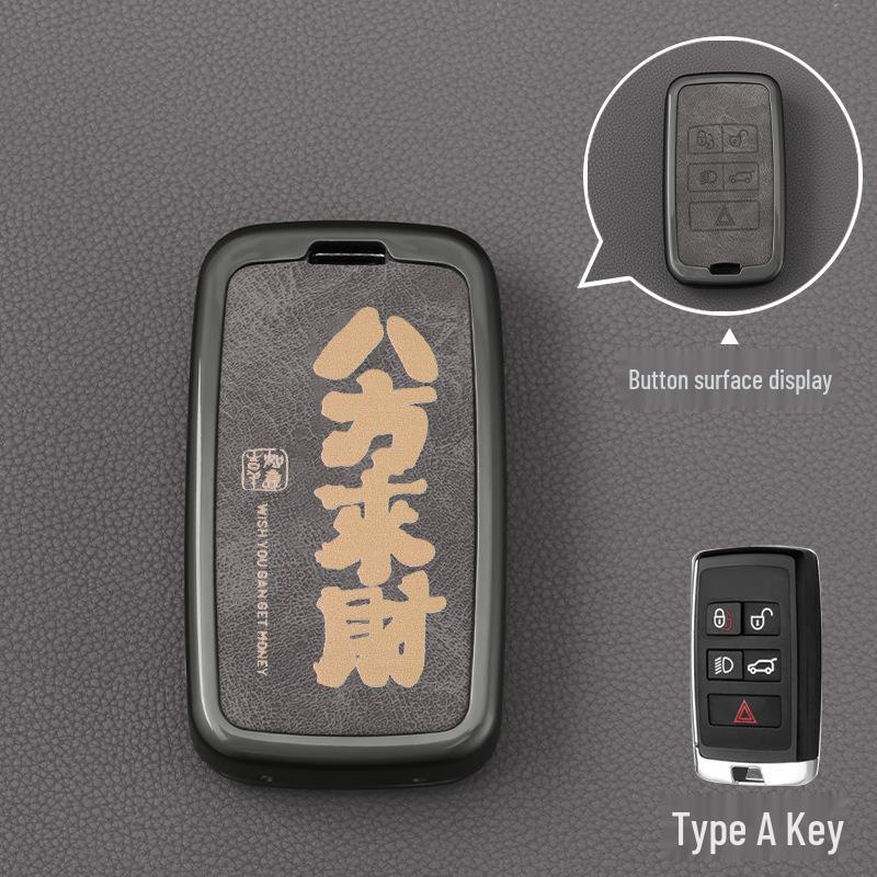 Compatible Leather Key Case for Land Rover Range Rover, Discovery 4, Sport Edition, 5 Startech, Evoque L, and Male God Walker.
Compatible Leather Key Case for Land Rover Range Rover, Discovery 4, Sport Edition, 5 Startech, Evoque L, and Male God Walker.