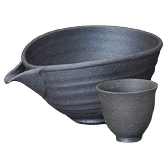 Sake Utensil Set Tokkuri Ochoko Set Diameter x x Height 480ml Kuroyakishime Pour Set Pottery Mino Ware Cold Sake Sake Ale-net 11.7 10.1 8.2cm 6.0
Sake Utensil Set Tokkuri Ochoko Set Diameter x x Height 480ml Kuroyakishime Pour Set Pottery Mino Ware Cold Sake Sake Ale-net 11.7 10.1 8.2cm 6.0