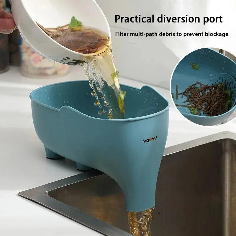 Elephant Drain Basket Multi-purpose Kitchen Storage Drain Basket Household Fruit and Vegetable Basket Plastic Drain Basket Acces сірий
Elephant Drain Basket Multi-purpose Kitchen Storage Drain Basket Household Fruit and Vegetable Basket Plastic Drain Basket Acces сірий