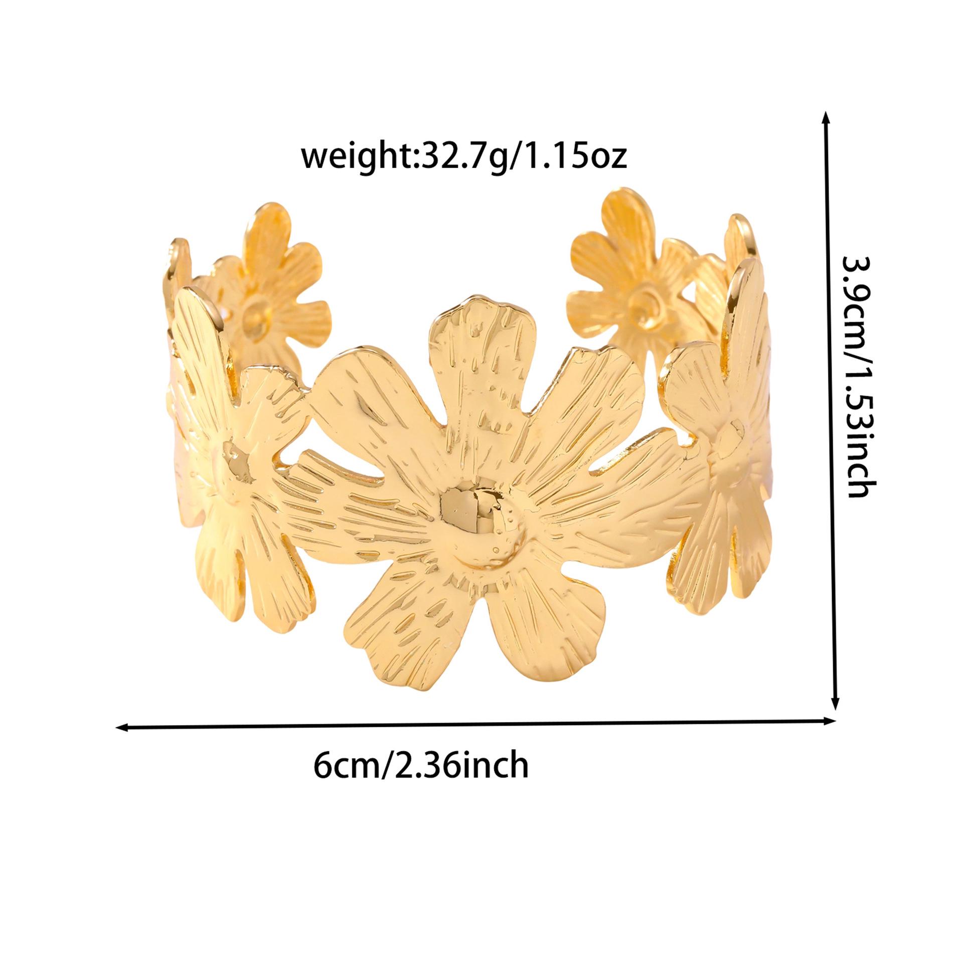 Stainless Steel Women s Open Cuff Bracelet - Adjustable, Fade-Resistant, Fashionable, Lightweight Luxury with Metallic Finish.
Stainless Steel Women s Open Cuff Bracelet - Adjustable, Fade-Resistant, Fashionable, Lightweight Luxury with Metallic Finish.